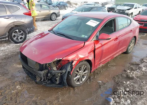 2017 Hyundai Elantra Se z USA, uszkodzony, nr VIN KMHD84LF5HU197359